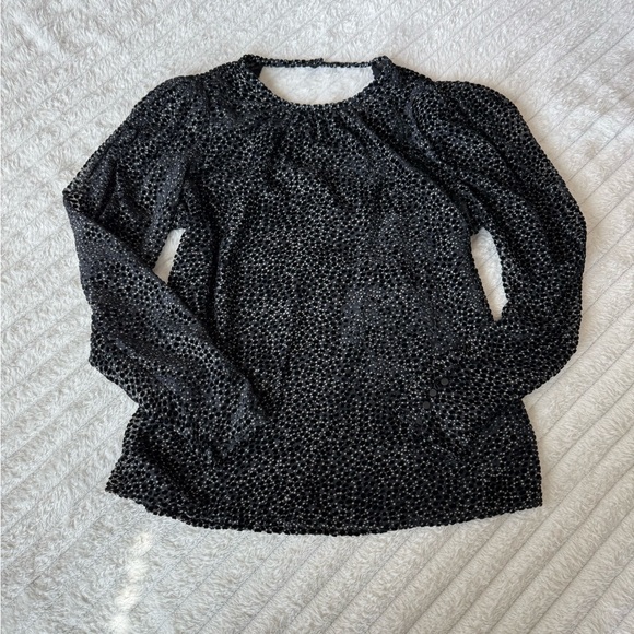 NWOT Express Textured Dot Blouse - Picture 1 of 14